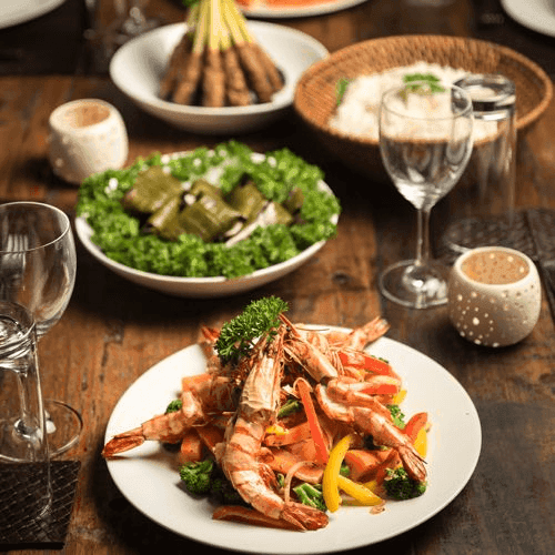 Anam Villa's private chef preparing a meal