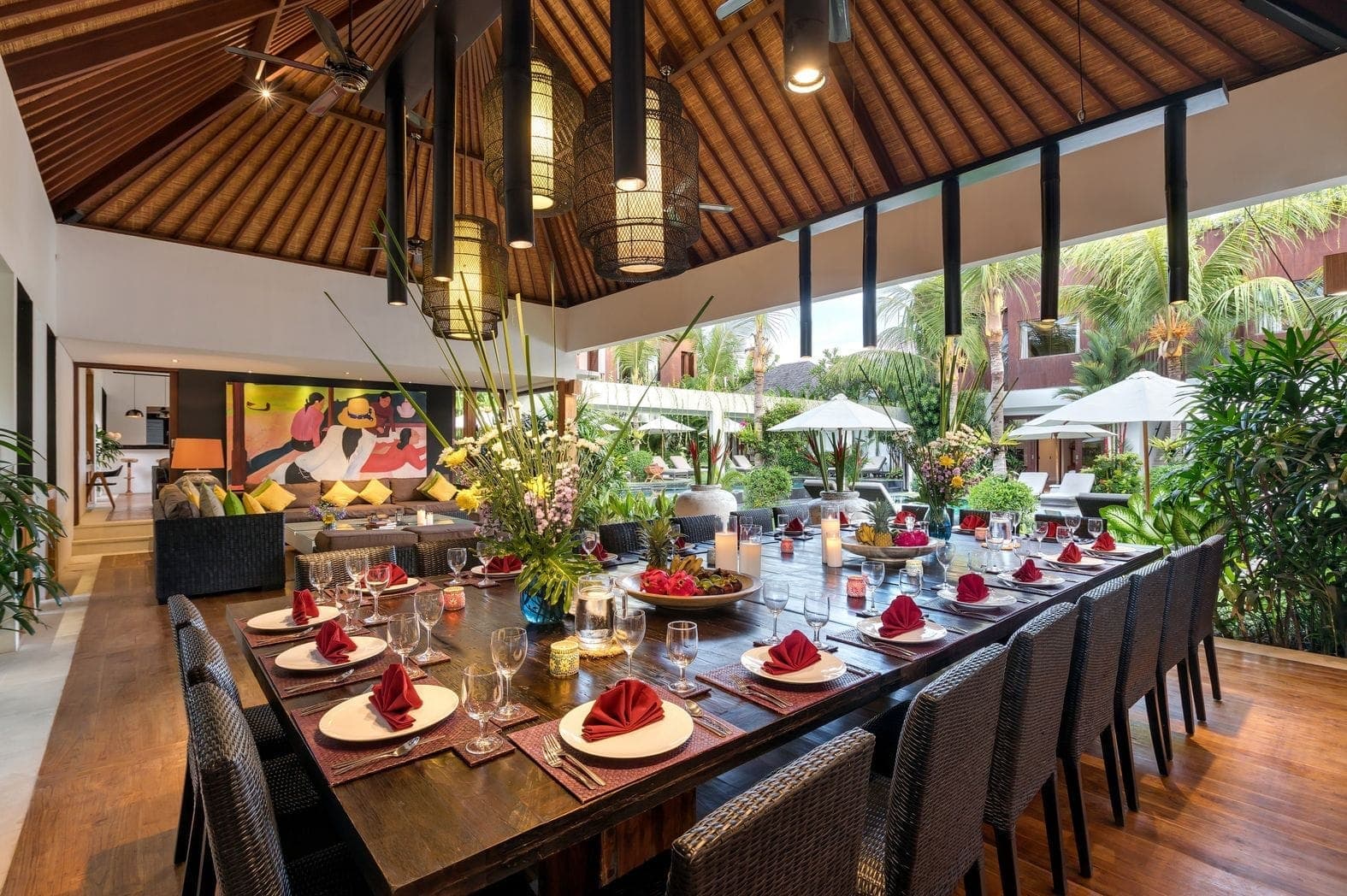Anam Villa's fully equipped kitchen with granite countertops