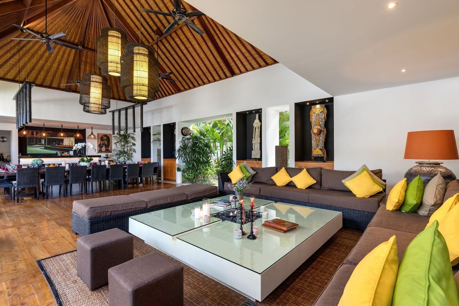 Anam Villa's open-plan living room