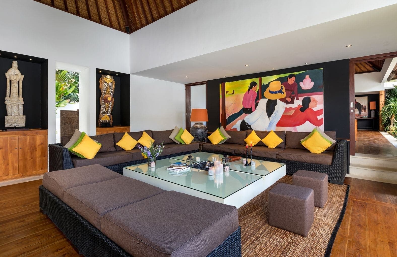 Lounge seating in Anam Villa's living room