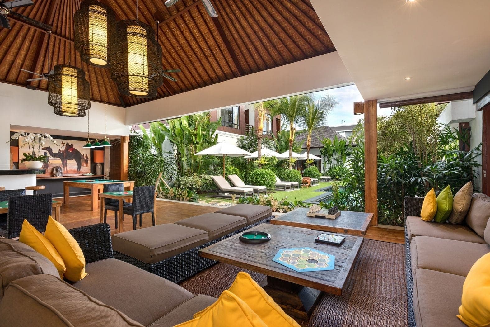 A family-friendly living space at Anam Villa