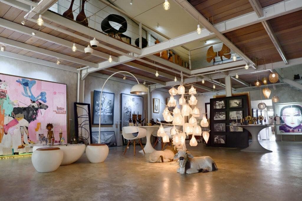 Artwork on display at Nyaman Gallery