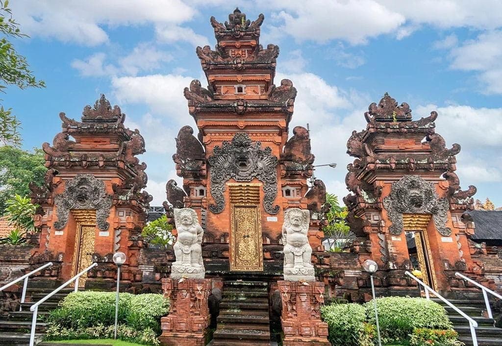 The ornate gates of Petitenget Temple