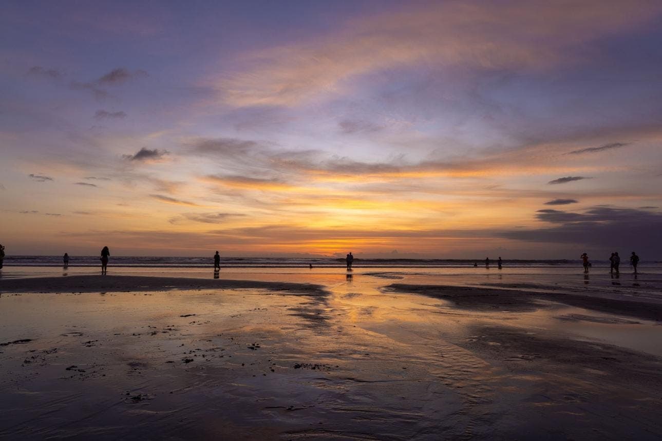 Sunset over Seminyak Beach