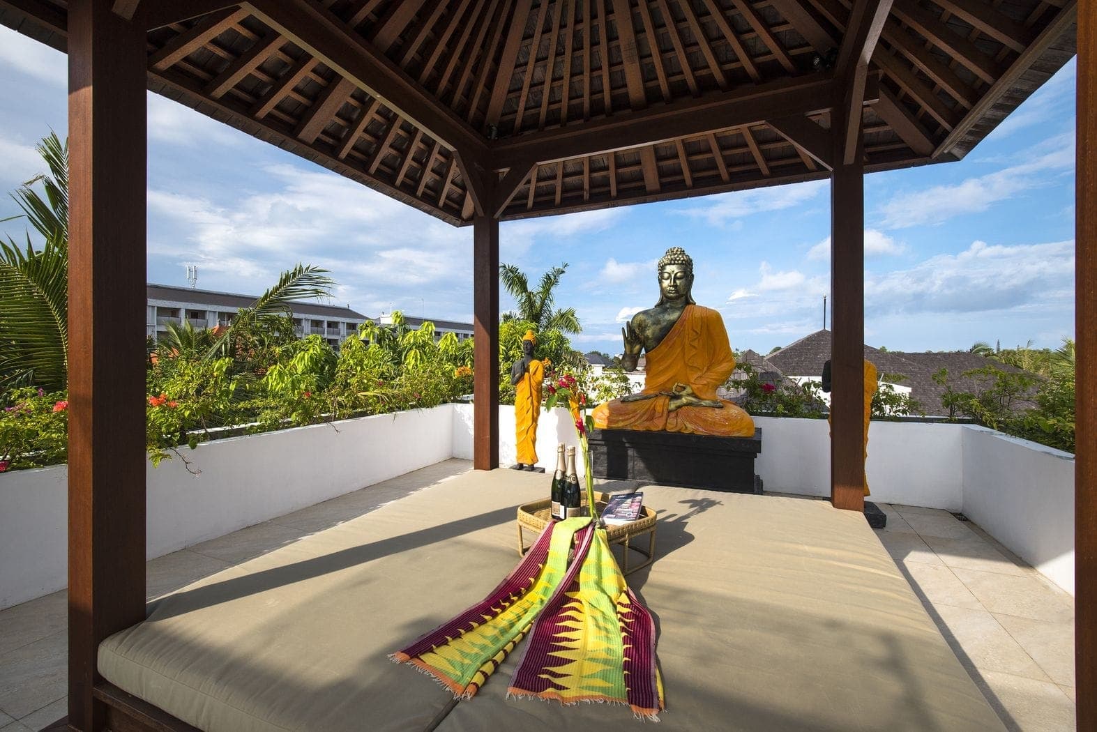 Anam Villa's sky terrace set for a gathering